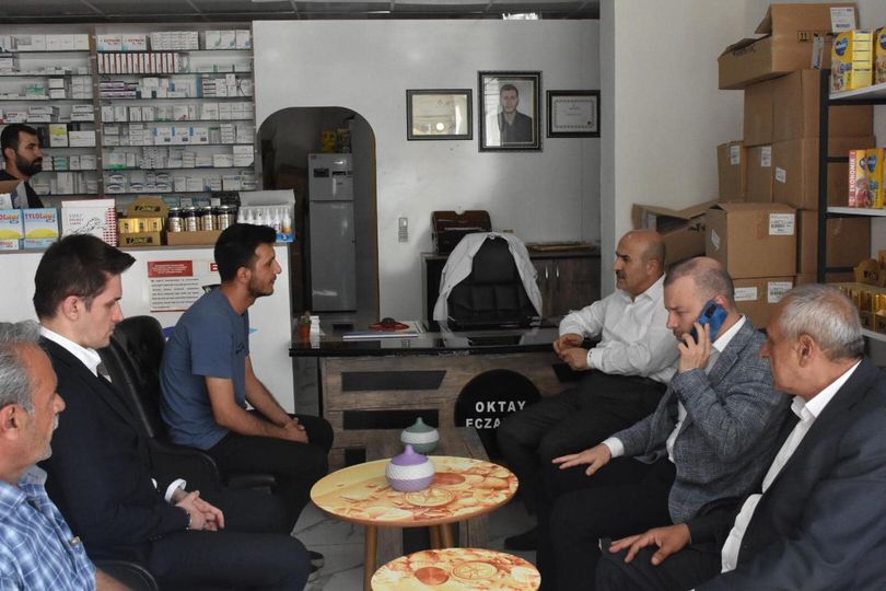Mardin Valisi/B.Ş.Bel.B.V. Sn. Mahmut DEMİRTAŞ, B.Ş.Bel. Genel Sekreteri Sn. Murat SÜZEN  Esnaf ziyaretlerinde bulundular.